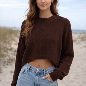 525 America Chocolate Crew Neck Sweater